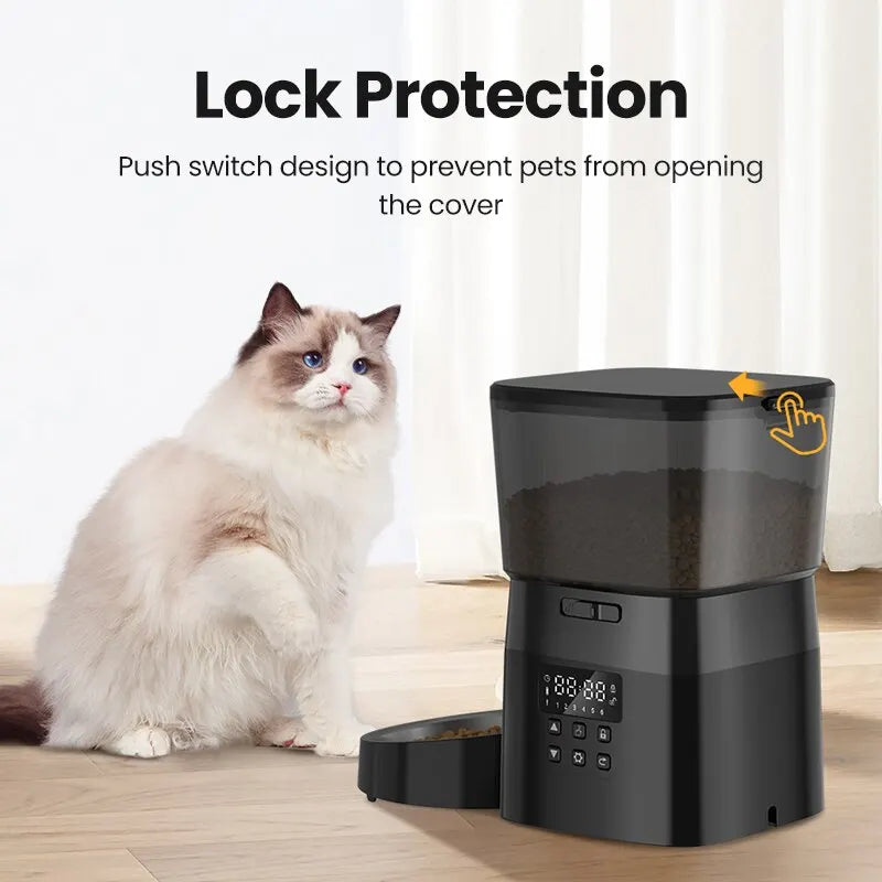 ROJECO Automatic Cat Food Dispenser Smart Control 2L