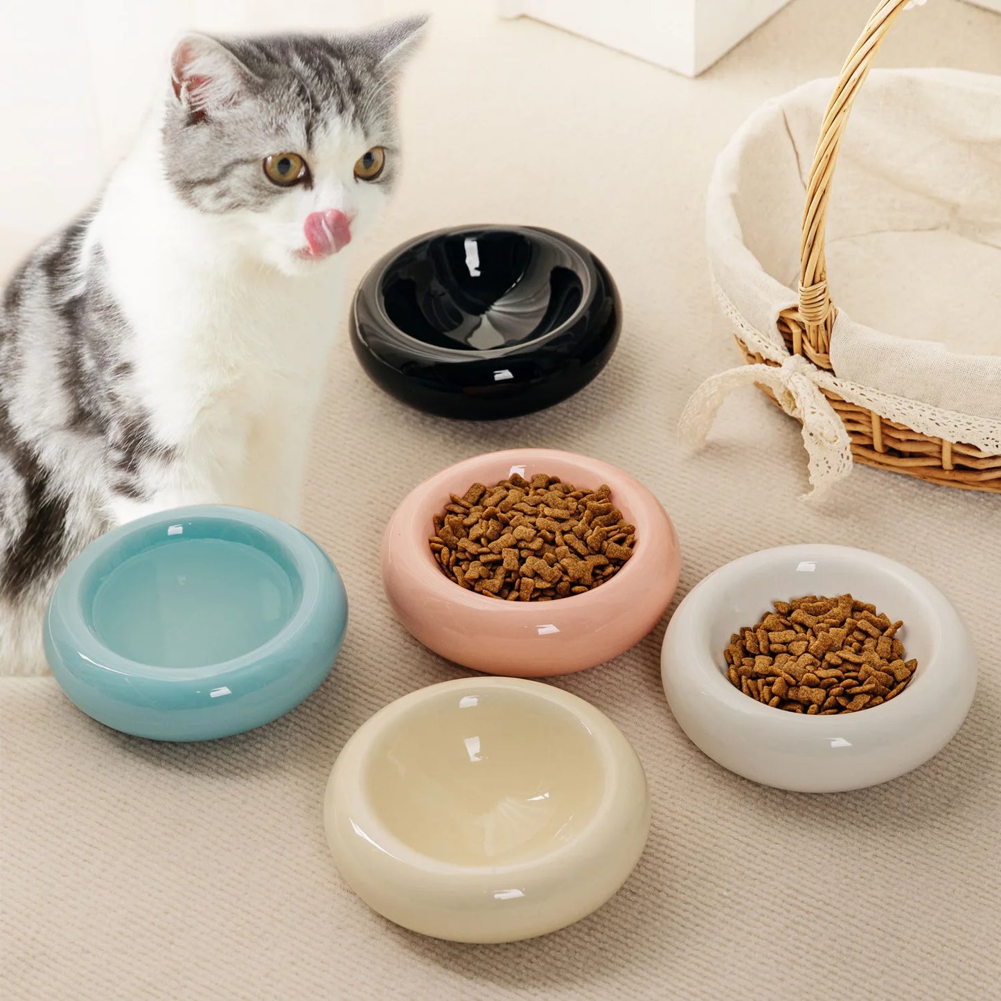 Cat Bowl Ceramic