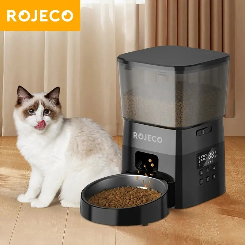 ROJECO Automatic Cat Food Dispenser Smart Control 2L